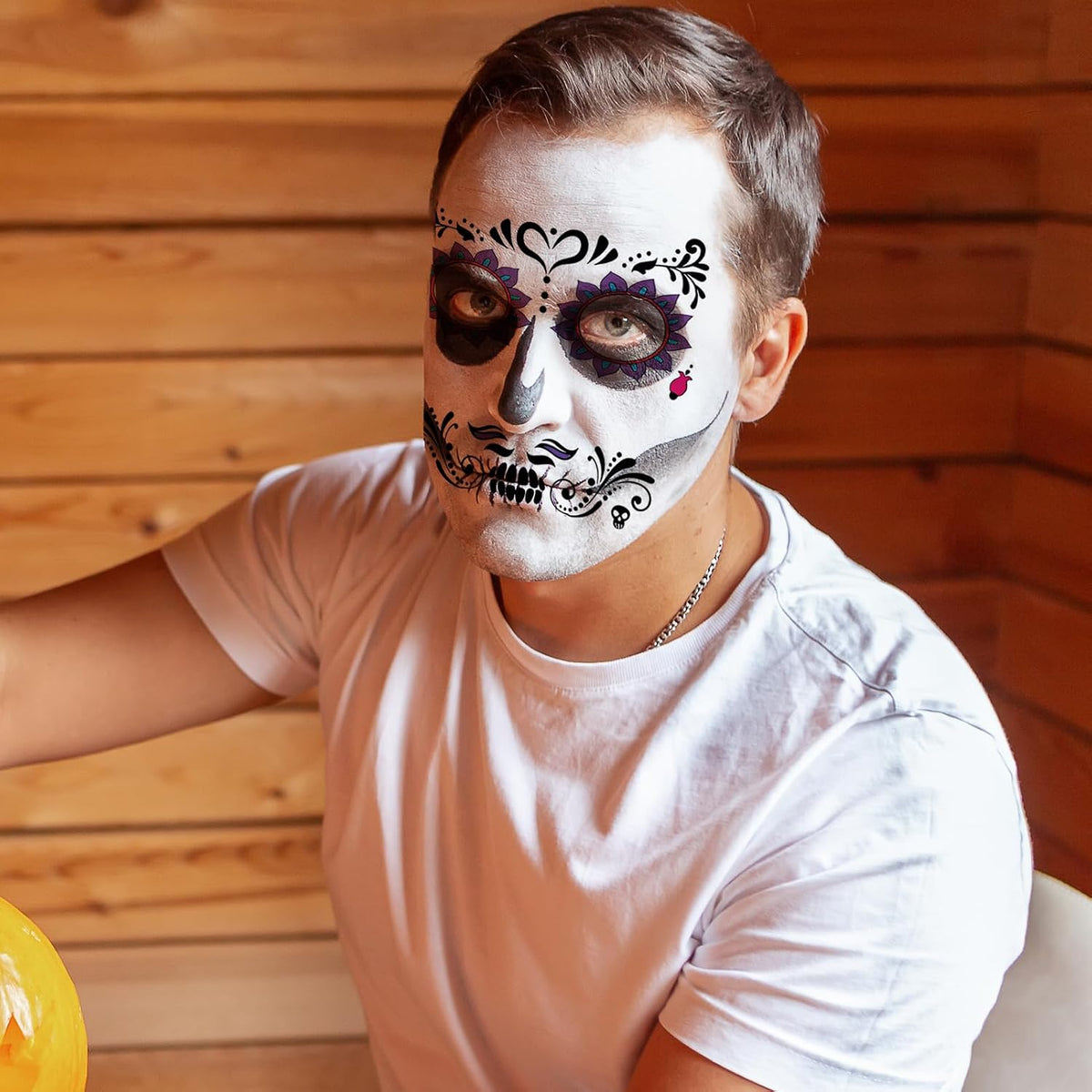 Mexican Day Of The Dead Temporary Facial Tattoo Stickers