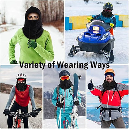 Unisex Adult Solid Color Winter Warm Sports Gear Set