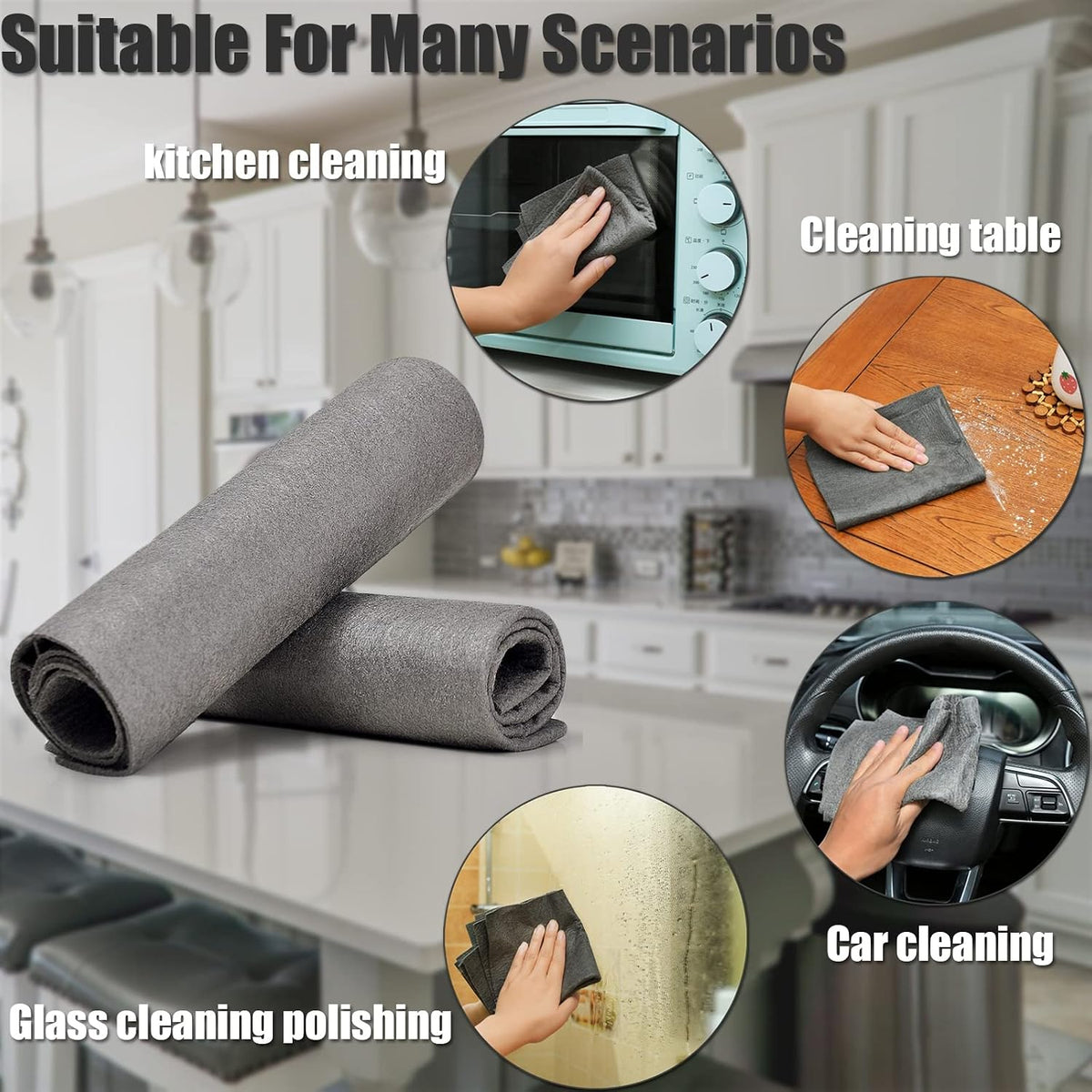 5 Pack Thickened Magic Cleaning Cloth