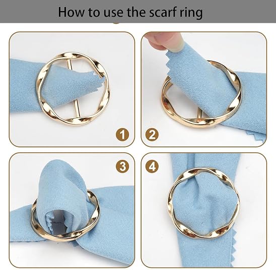 4 Pcs Women's Fashion Metal Shirt Clips, Secure Grip for Loose Clothing