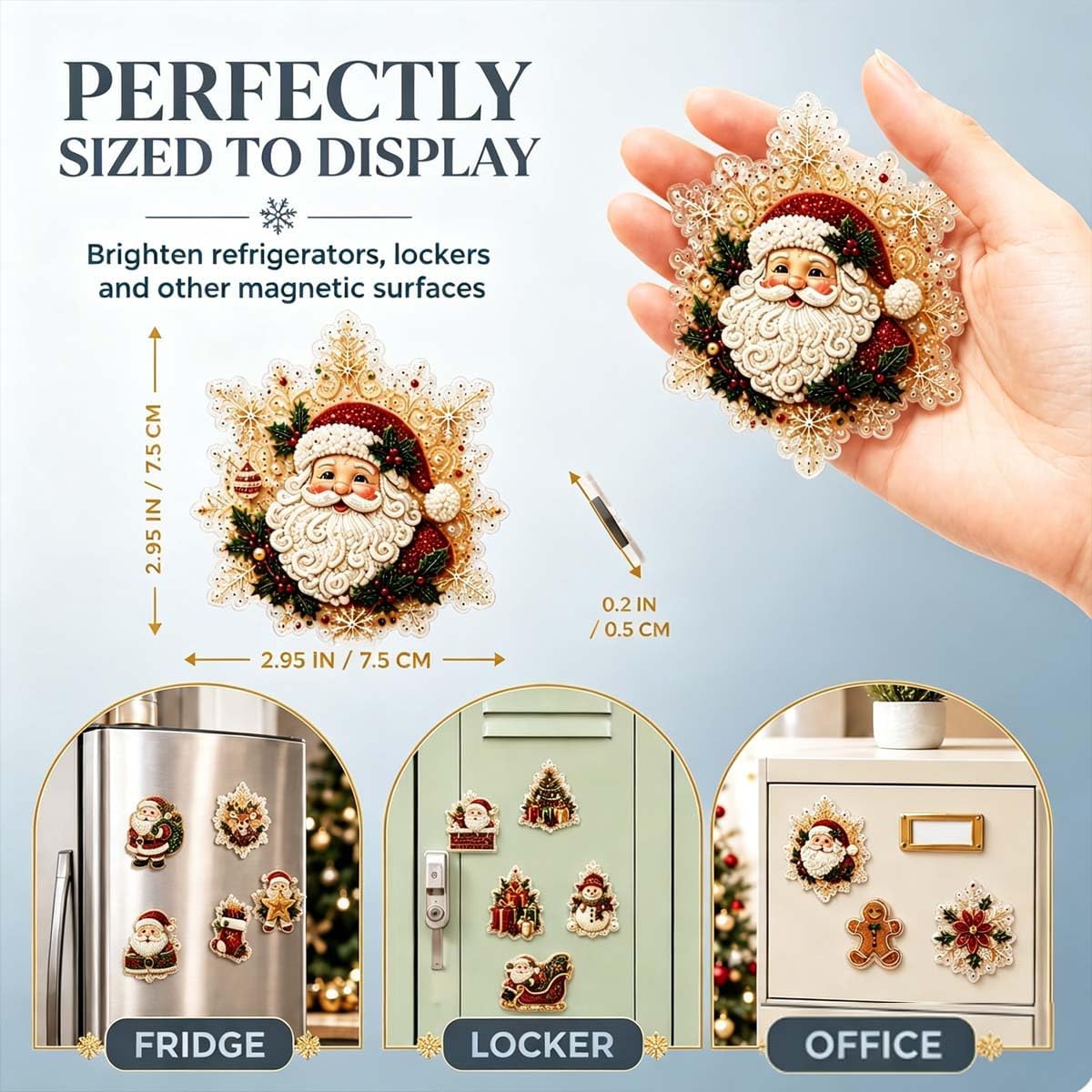 6-Pcs DIY Pearl and Diamond Painting Fridge Magnet Craft Set