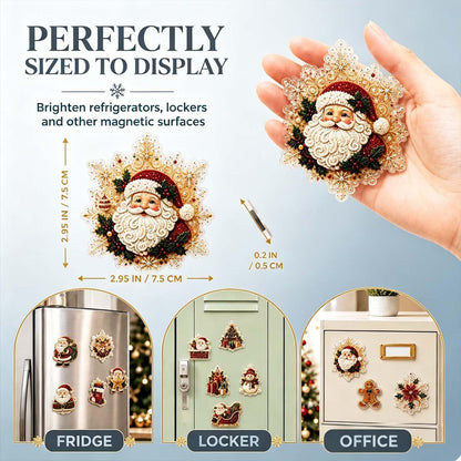 6-Pcs DIY Pearl and Diamond Painting Fridge Magnet Craft Set