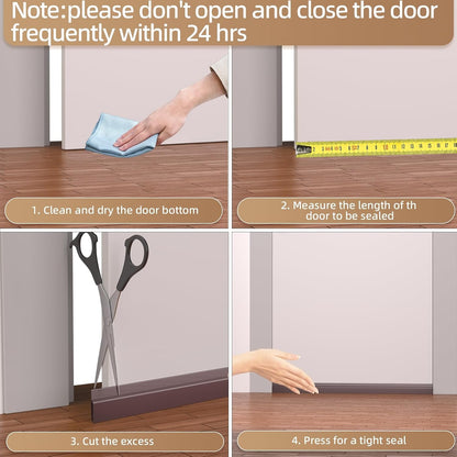 3M /Set Household Door Bottom Draft Stopper – Sealing Strip