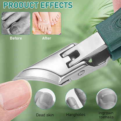 Eagle Beak Beveled Nail Clippers Manicure Set, Anti-Splash Slanted