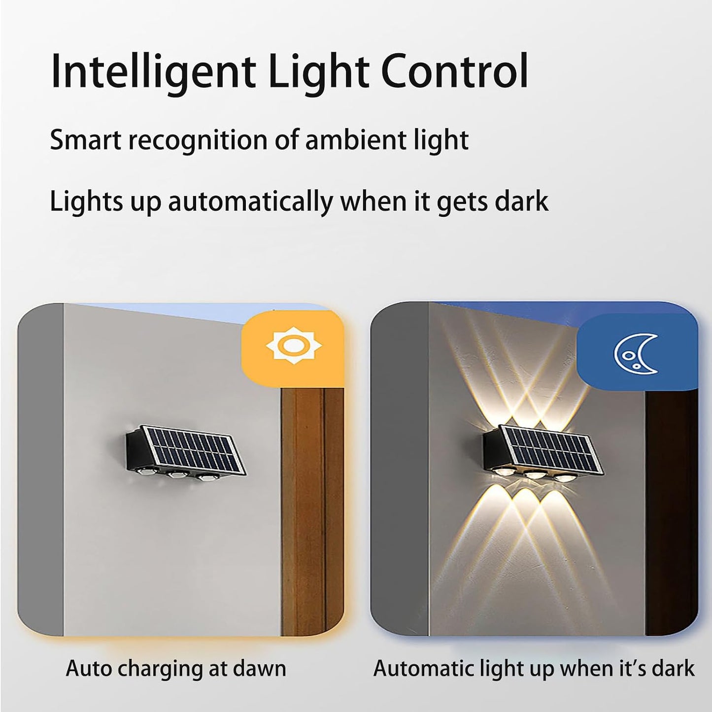 Porch Lights Outdoor Up And Down Illuminated Solar Lights
