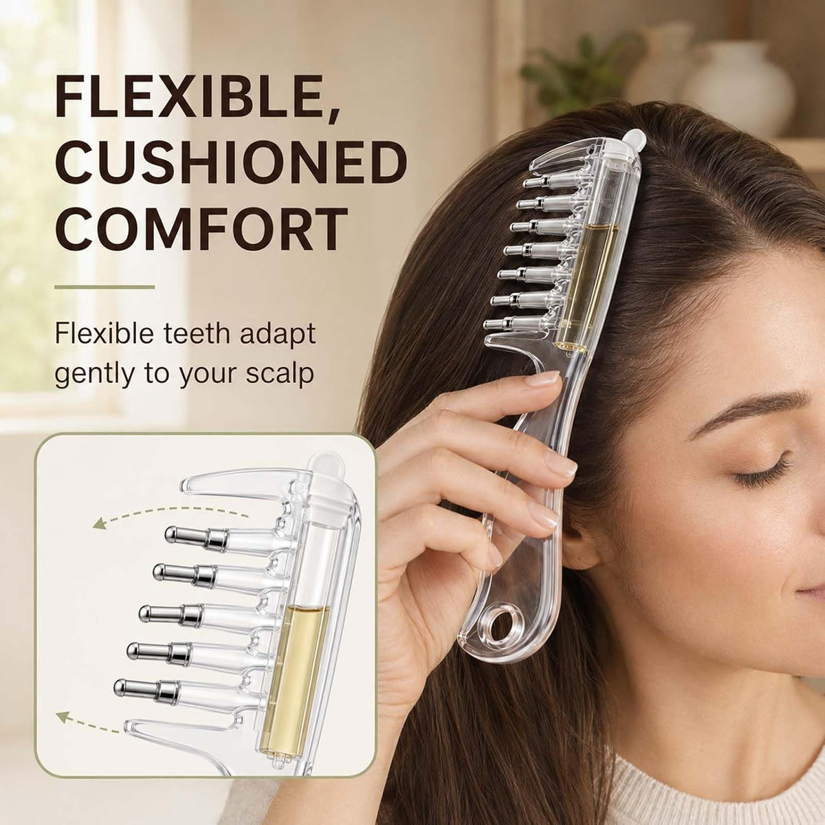 Hair Oil Applicator Comb