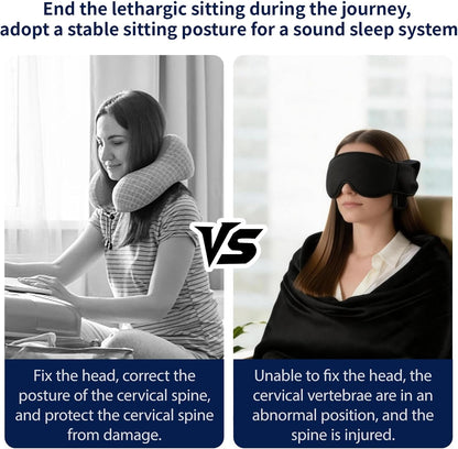 3-in-1 Aircraft Sleep Support System - Integrated Aircraft Sleep Kit