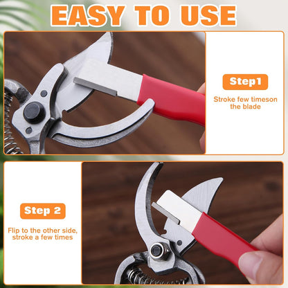 4 Pcs High-Quality Tungsten Steel Gardening Tool Sharpener