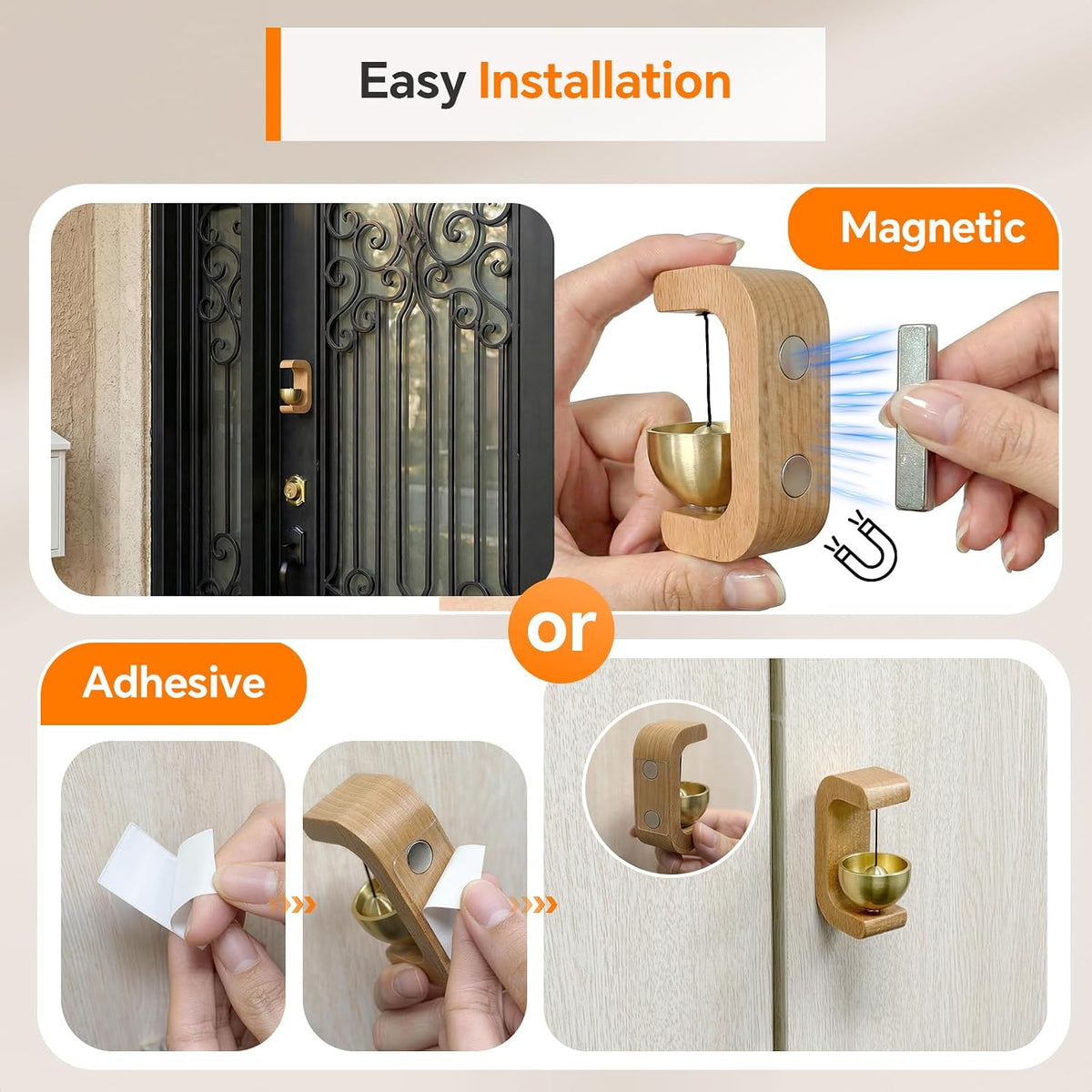 Magnetic Door Chime Bell for Door Opening