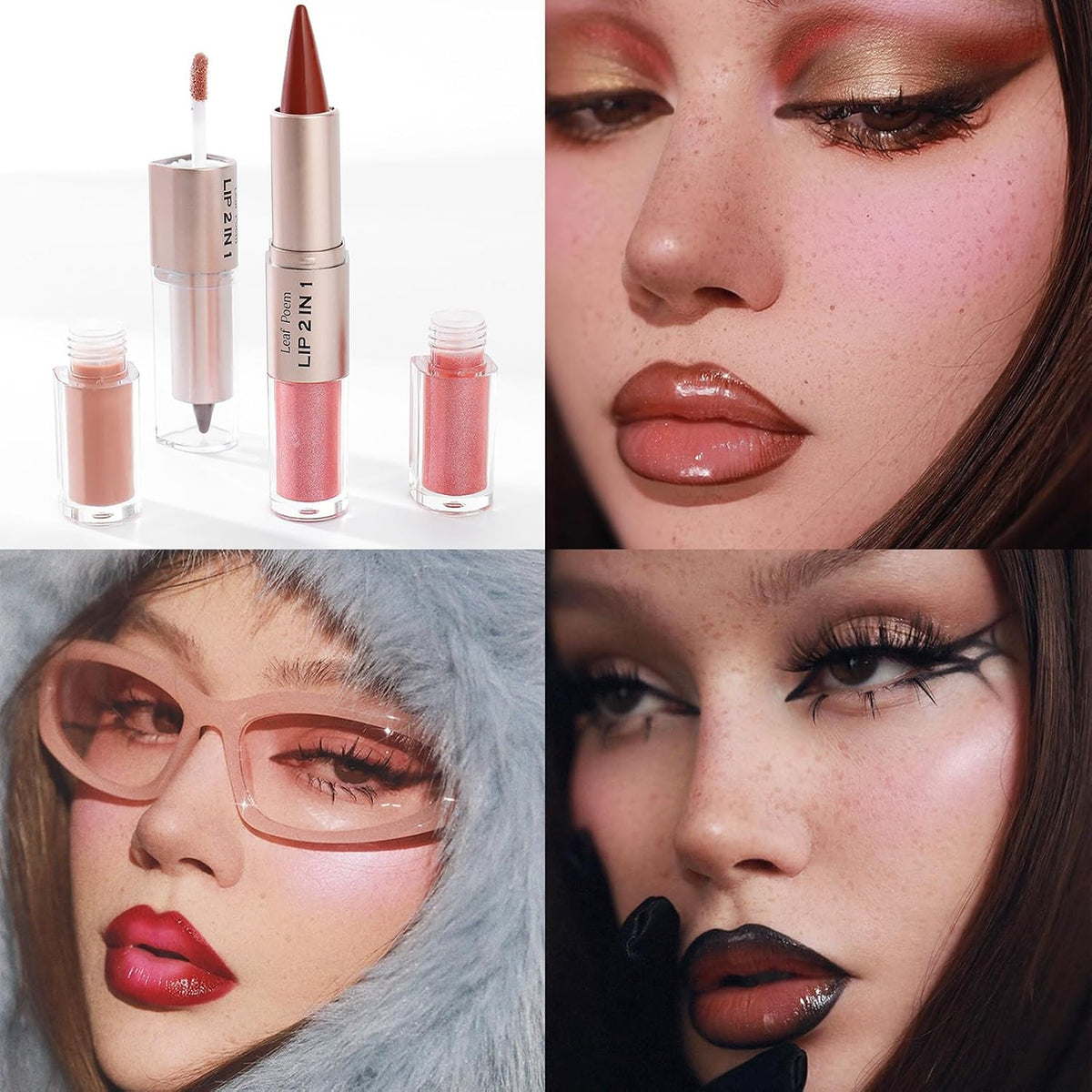 2-in-1 Double-Ended Matte Lip Liner & Lip Gloss Duo