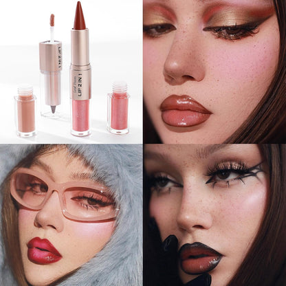 2-in-1 Double-Ended Matte Lip Liner & Lip Gloss Duo