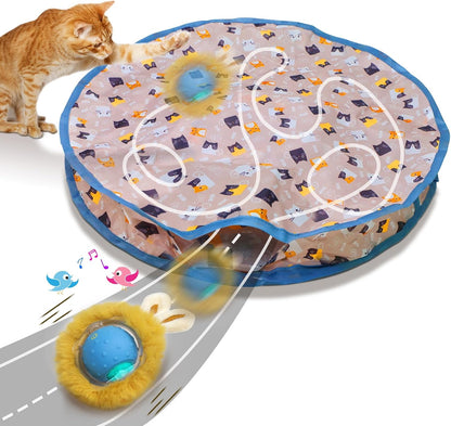 2-in-1 Cat Hunting Set: Hunting Cover & Hunting Ball