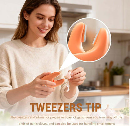 New Garlic Peeler Clips with Stainless Steel Blade