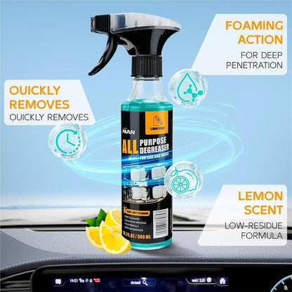 Multifunctional Heavy-Duty Degreasing Spray — Lemon Scent / Rapid Stain Removal