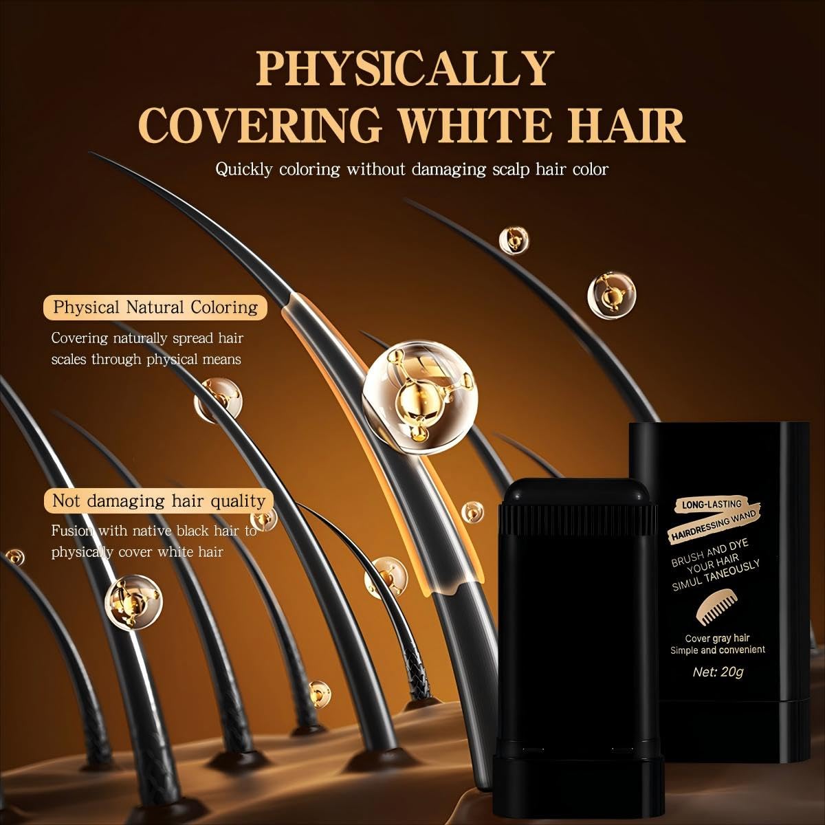 2-in-1 Hair Color Stick & Comb