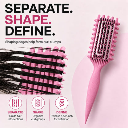 Curly Hair Brush with Soft Bristles Detangling Tangled Glides
