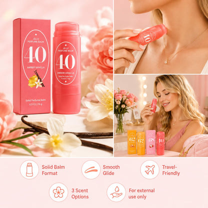 Jelly Perfume Balm Stick – Solid Fragrance Balm 5g, Long-Lasting Scent for Women