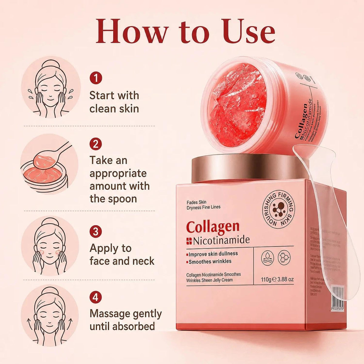 Collagen Jelly Cream for Face & Neck, All Skin Types