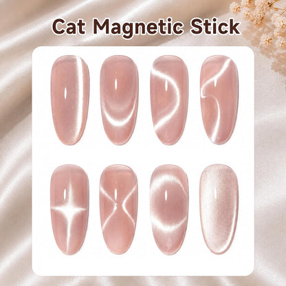 2Pcs Ribbon Cat Eye Magnet Set