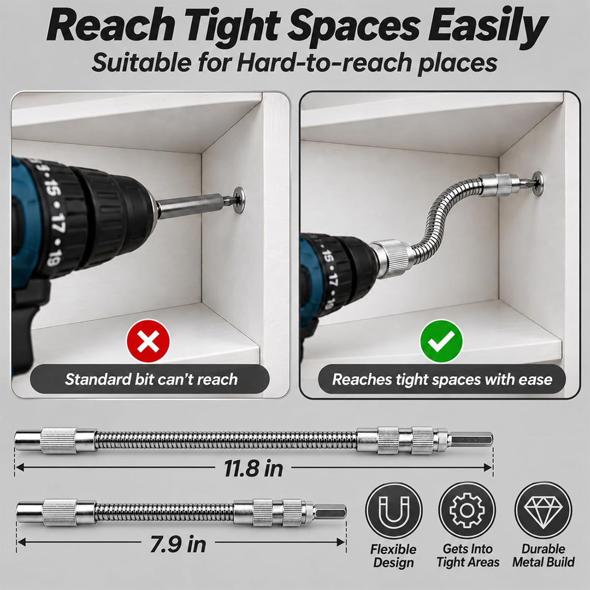 Flexible Drill Bit Extension