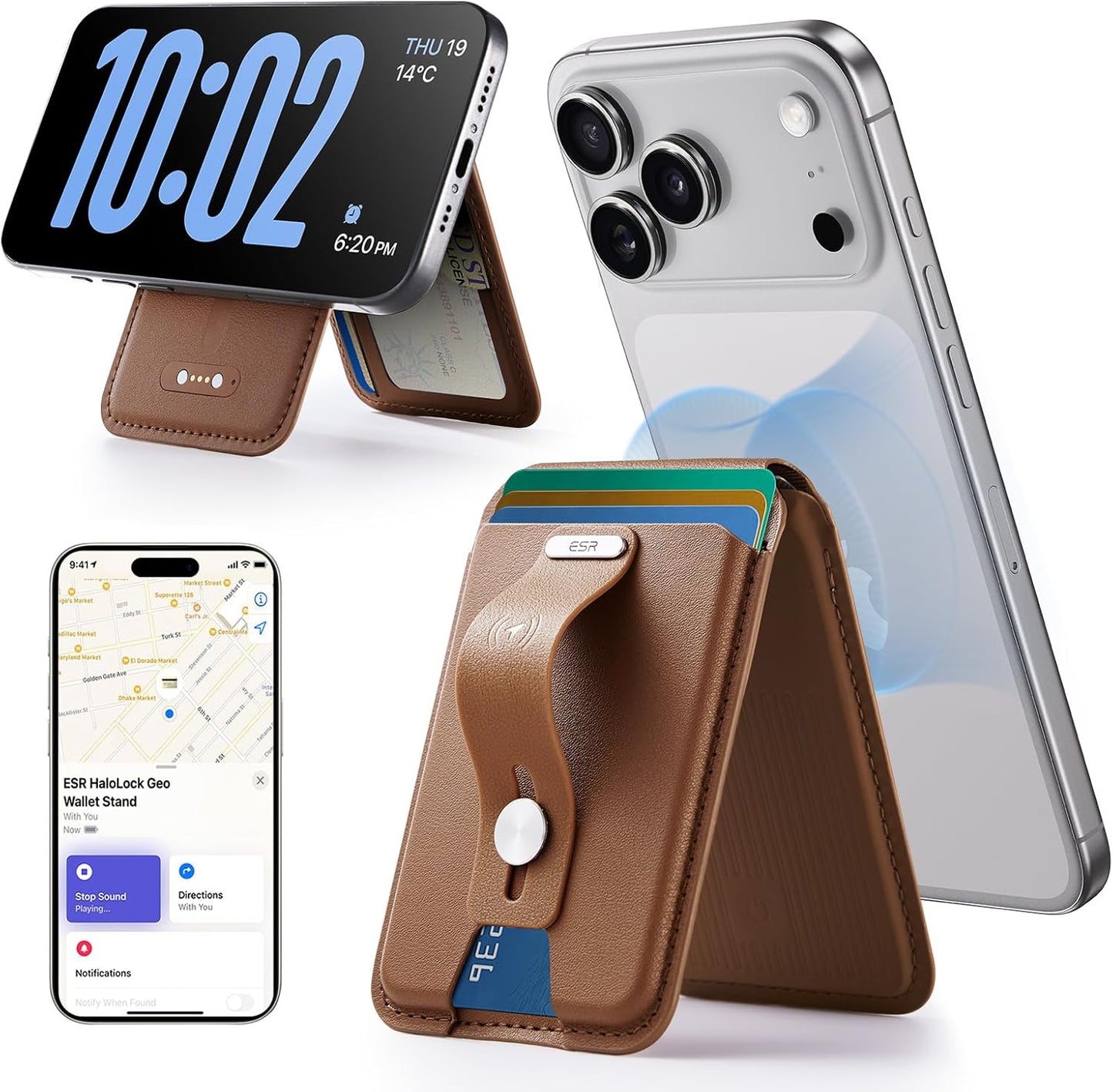 Anti-theft Magnetic Wallet with Phone Retrieval Function