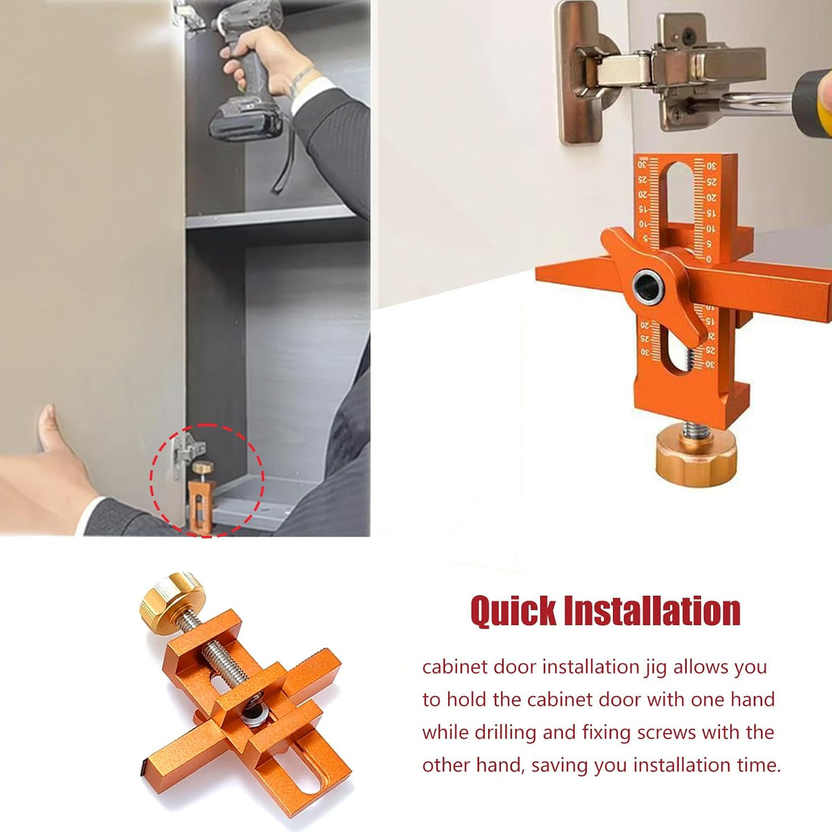 Cabinet Door Mounting Jig