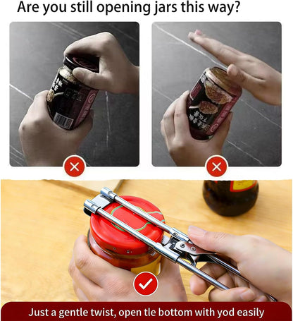Jar Opener for Weak Hands, Multifunctional Adjustable Can Opener