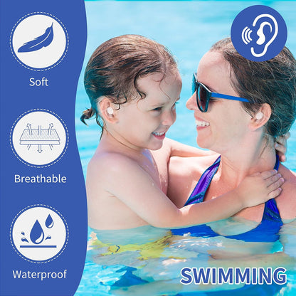 Waterproof Ear Stickers with Cotton for Swimming Shower