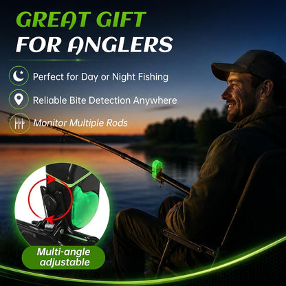 Fishing Bite Alarm with Flashing Light for Night and Day Fishing