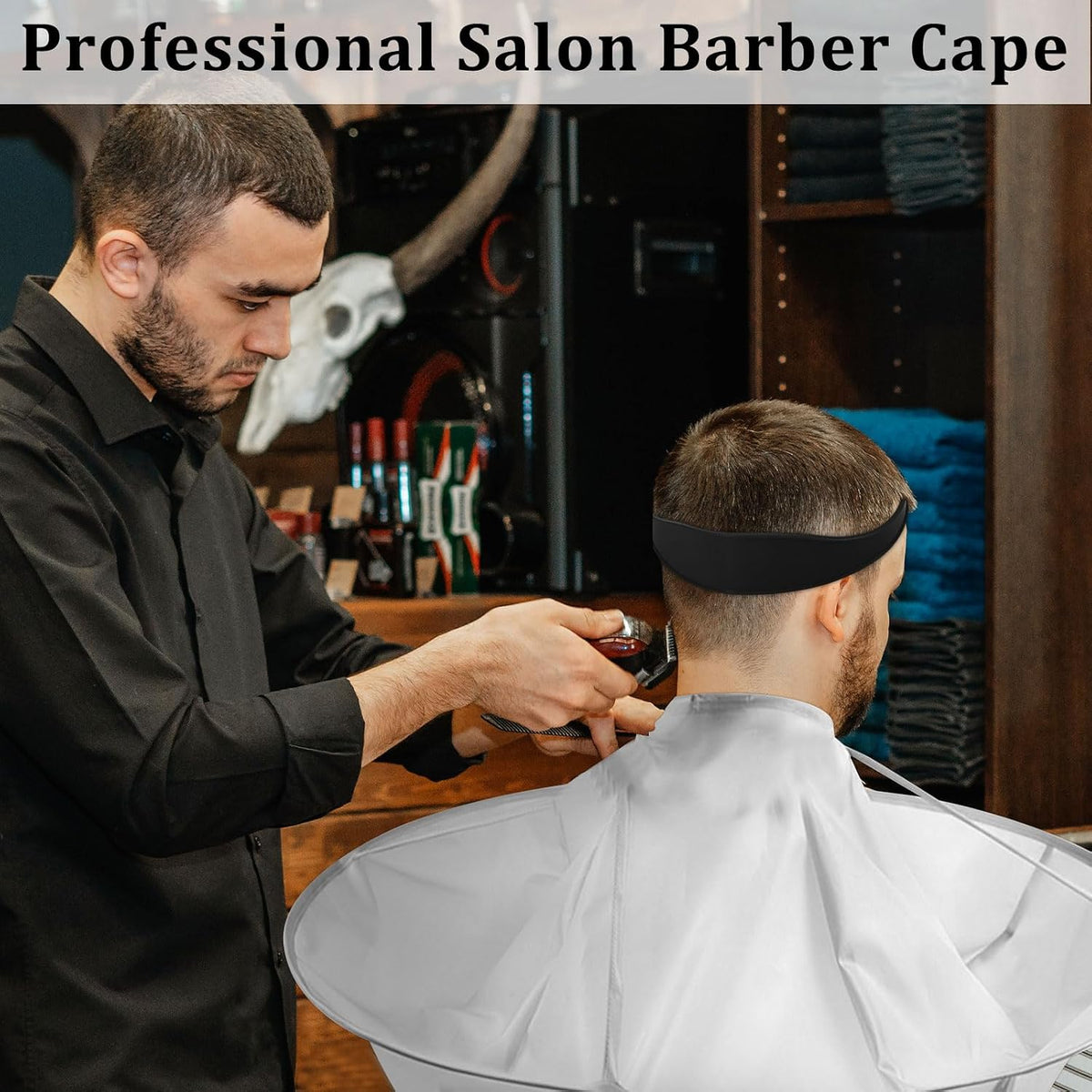 Portable Waterproof Hair Cutting Cape, Reusable Barber Apron