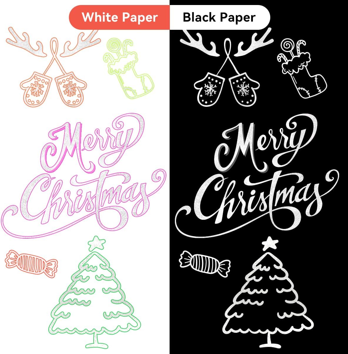 Double-Line Outline Pens Set – DIY Colorful Highlighter Markers