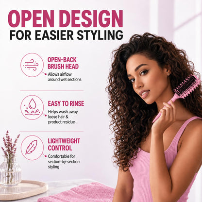 Curly Hair Brush with Soft Bristles Detangling Tangled Glides