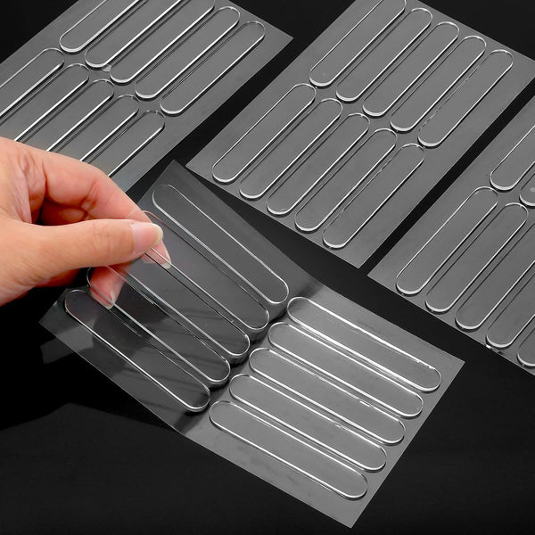 50 Pcs Cabinet Door Bumpers – Clear Self-Adhesive Rubber Pads for Noise Dampening & Protection