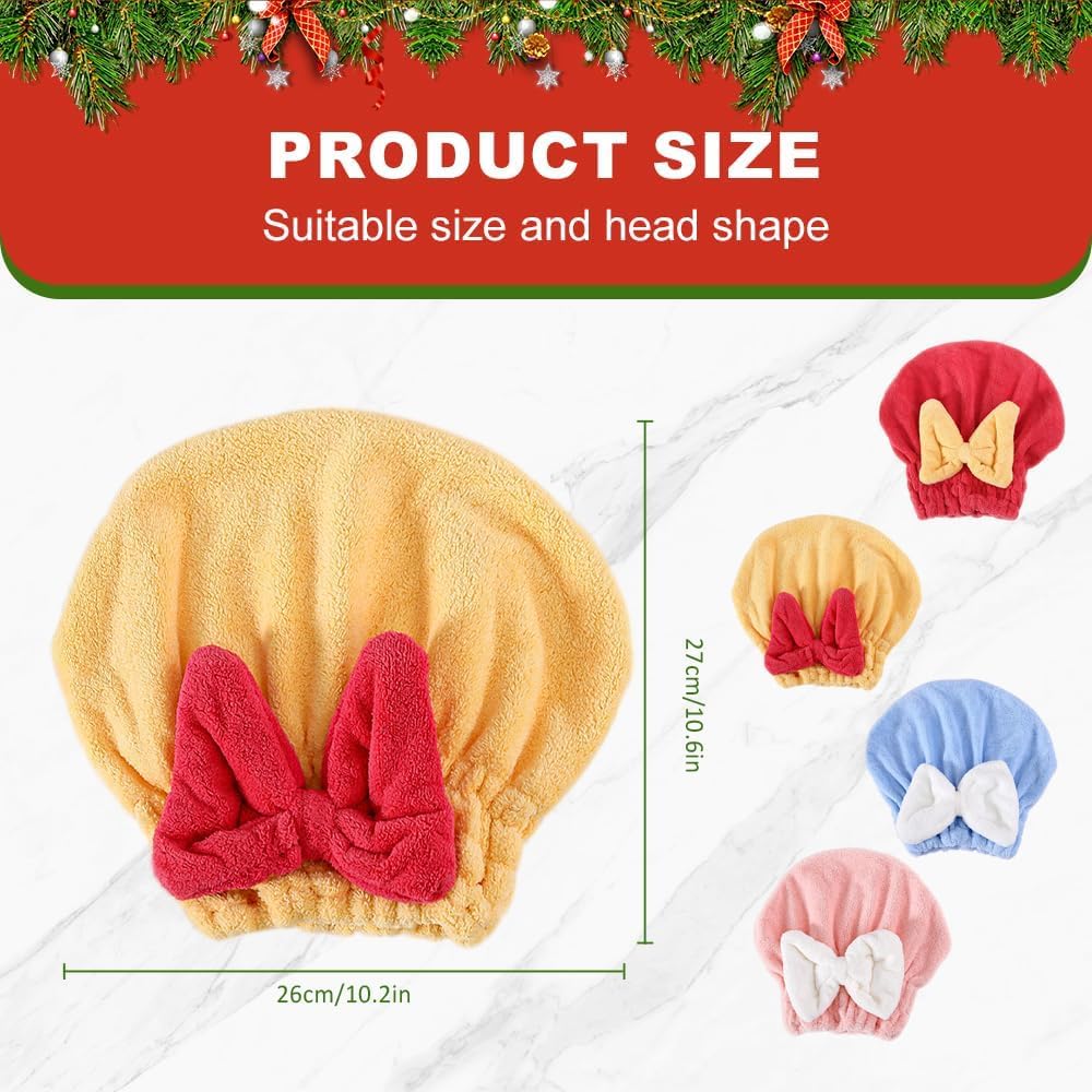 2 PCS Super Absorbent Hair Towel Wrap for Wet Hair