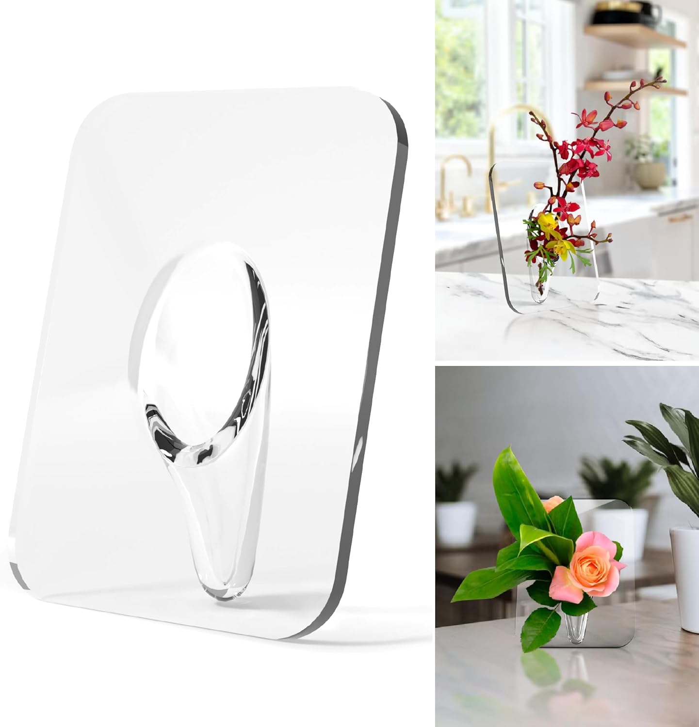 Picture Frame Unique Flower Vase Cute Floral Arrangement Holder