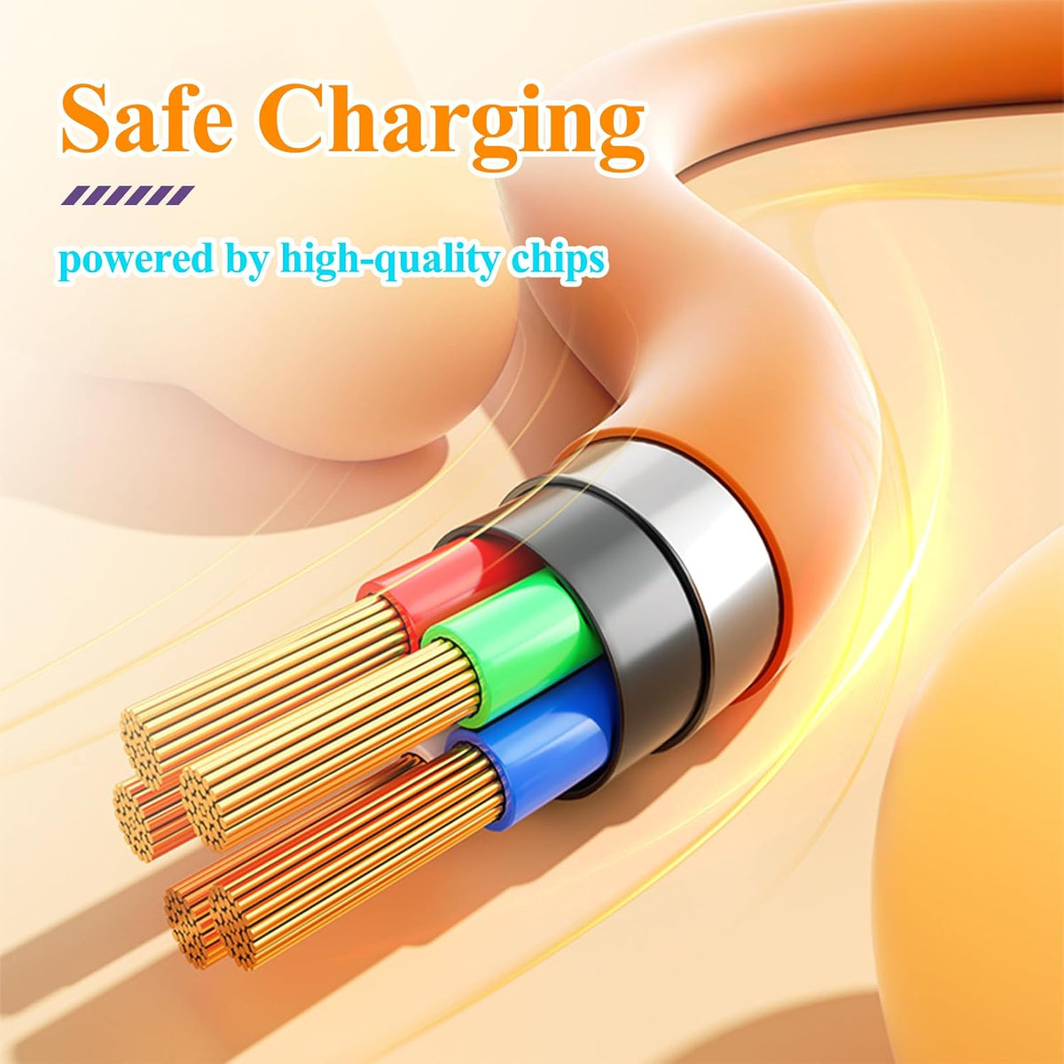 4 in 1 Charging Cable (3.28FT) for Most Devices