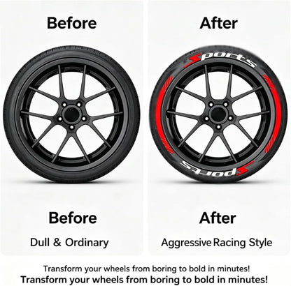 Car Tire Waterproof Universal Stickers Wheel Decals