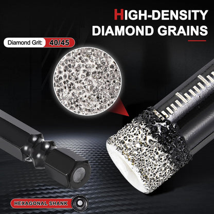 Diamond Drill Bits Set for Ceramic, Tile, Glass, Granite, Marble