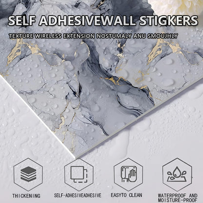 10-Pack Self-Adhesive Tile Stickers | Single Tile Size 11.8" x 11.8" | Waterproof