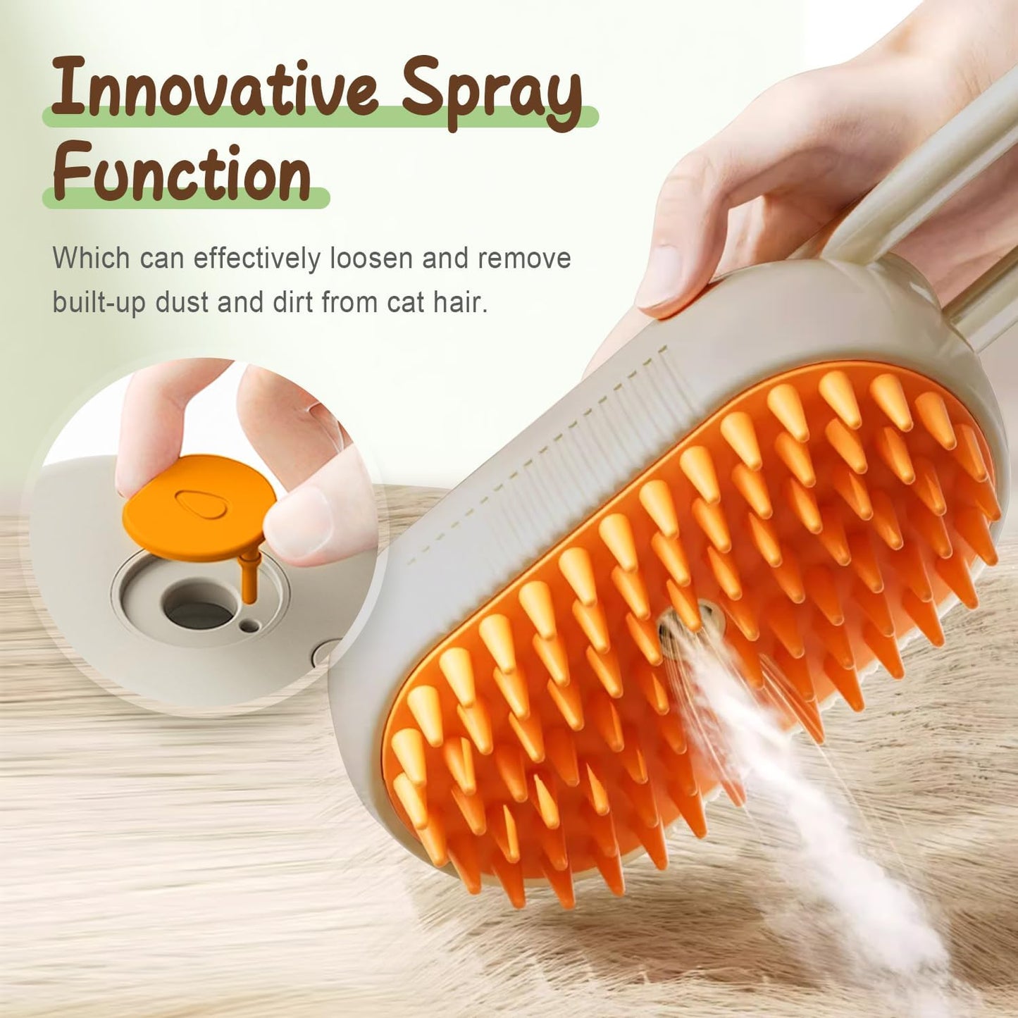 2026 New Universal Steam Grooming Brush for Cats and Dogs