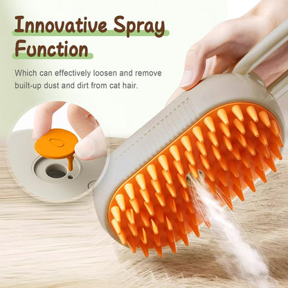 2026 New Universal Steam Grooming Brush for Cats and Dogs