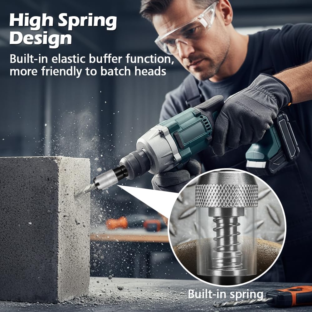 Rotary Hammer Adapter for Drilling Tough Materials