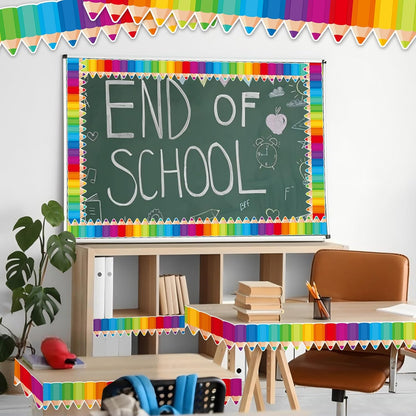 Colorful Pencil Bulletin Board Borders