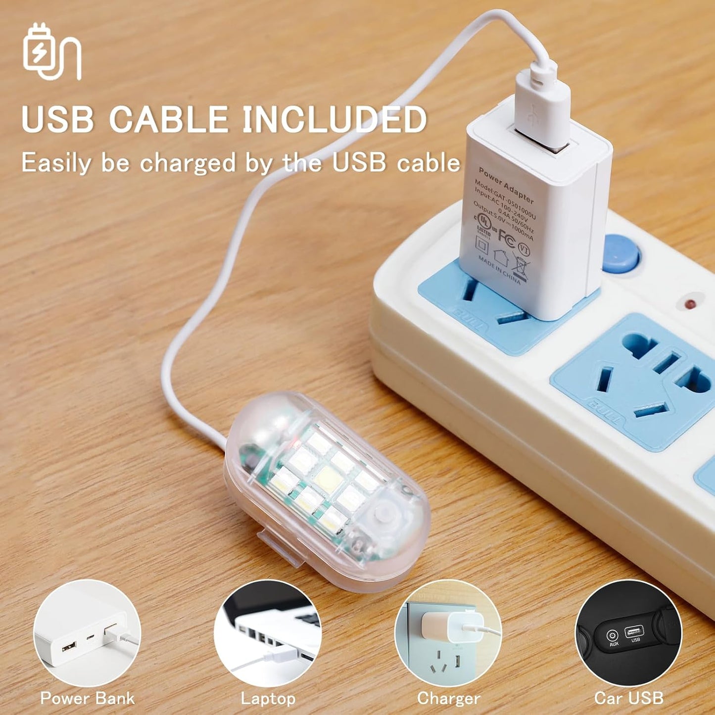 Wireless Remote Control Anti-Collision LED Strobe Lights Kit