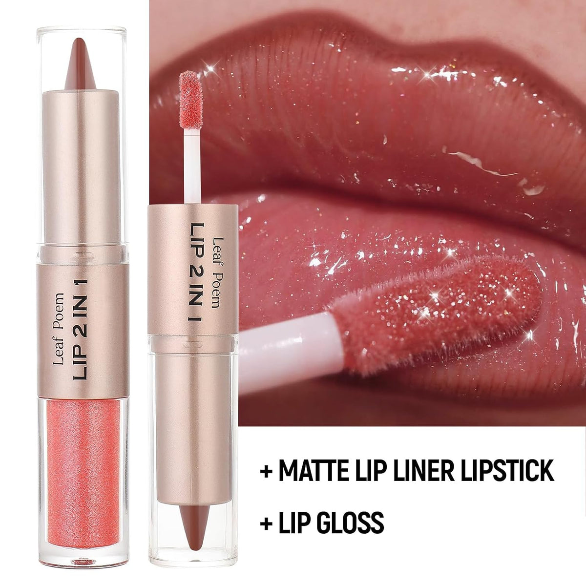 2-in-1 Double-Ended Matte Lip Liner & Lip Gloss Duo