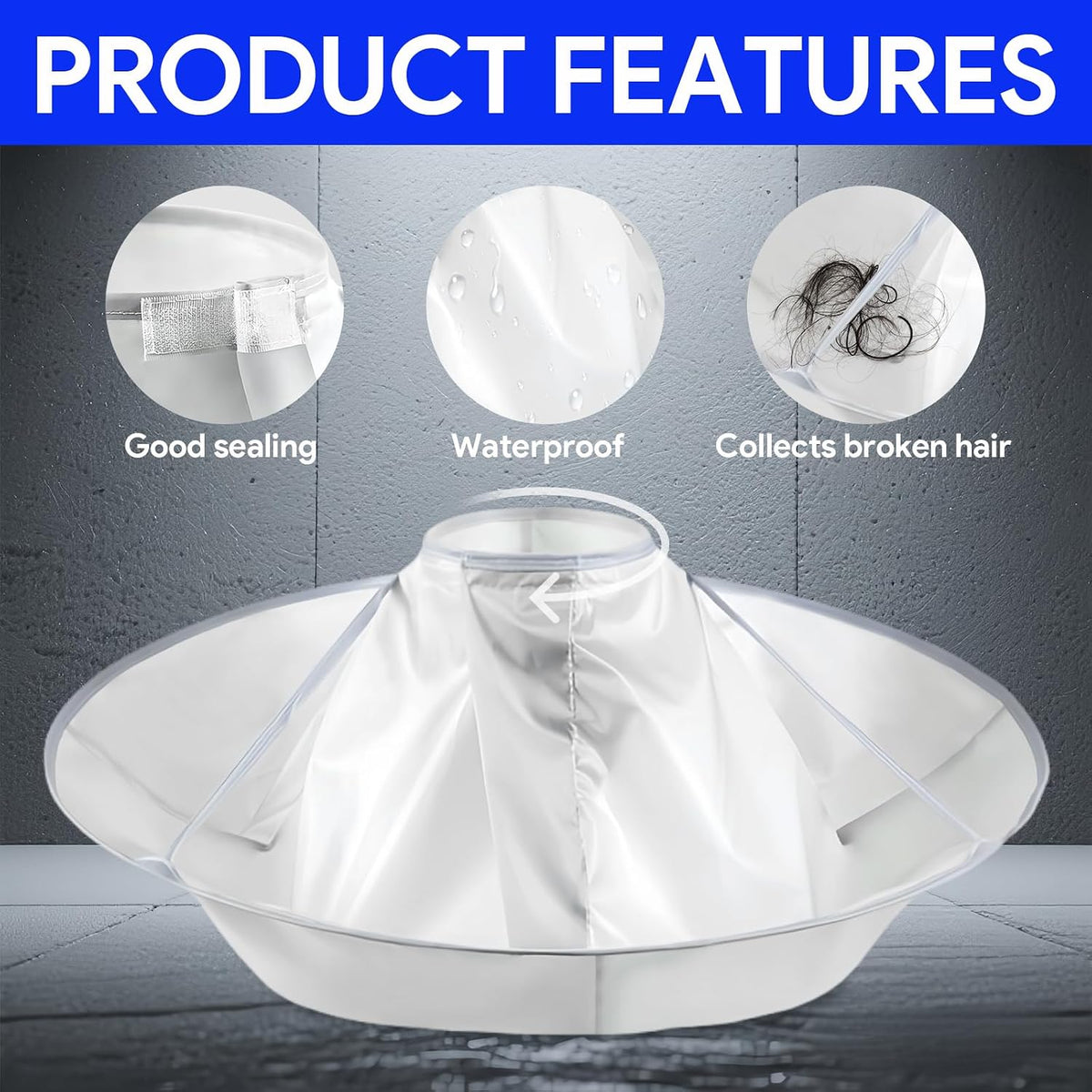 Portable Waterproof Hair Cutting Cape, Reusable Barber Apron