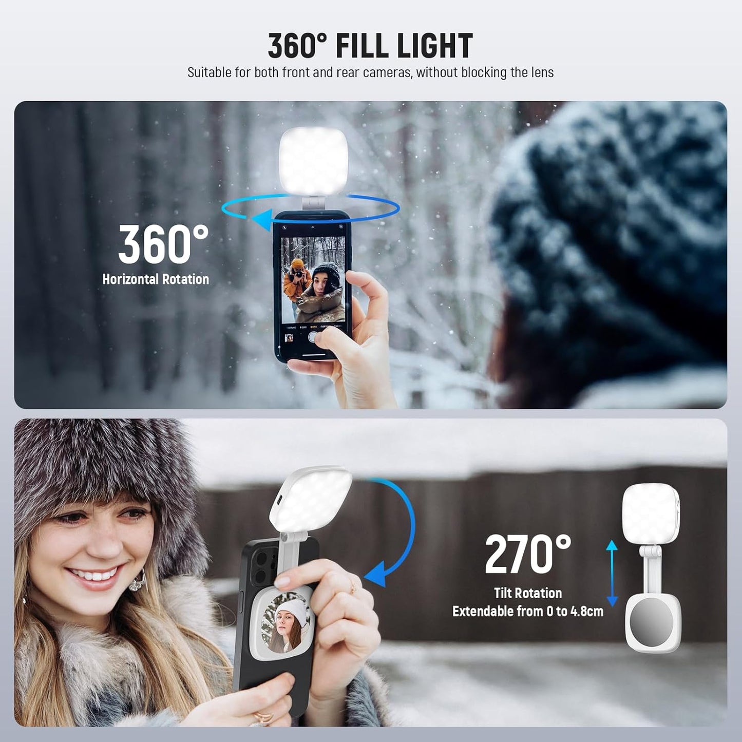 Magnetic Selfie Light Compatible with MagSafe iPhone