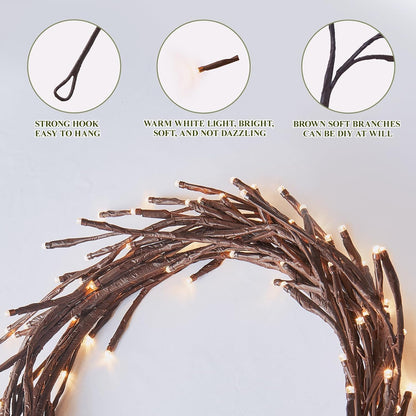 Warm White Tree Branch Lights 5.3FT 48LED