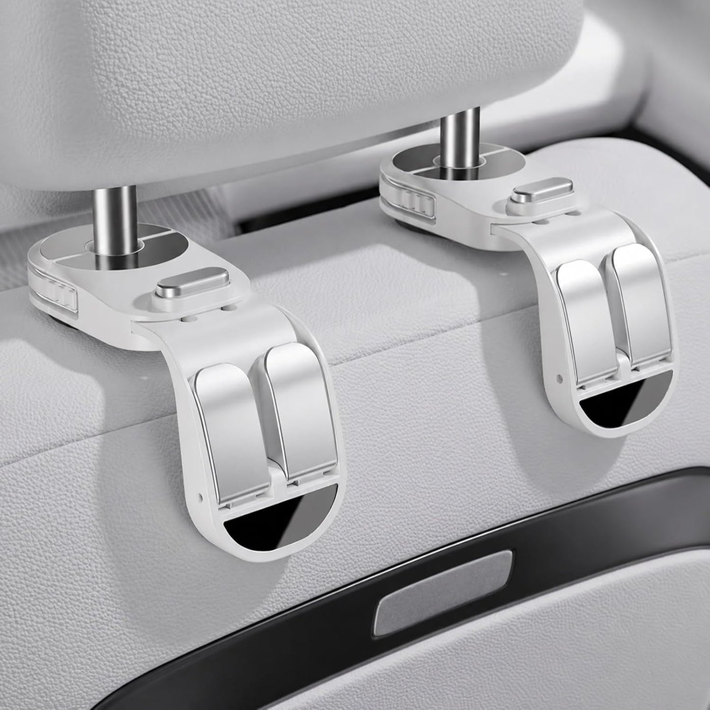 2 Pack Car Hook for Headrest Retractable Foldable