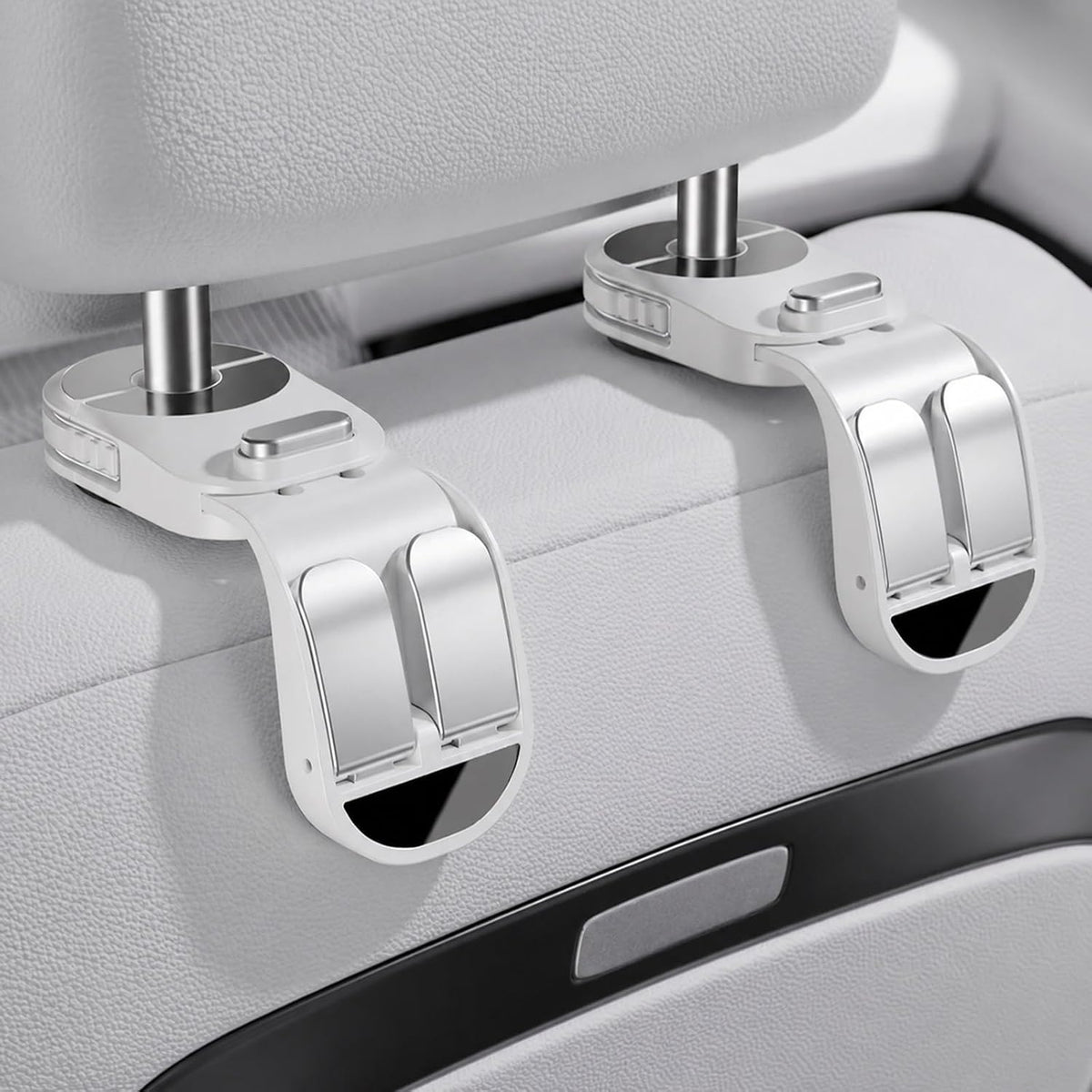 2 Pack Car Hook for Headrest Retractable Foldable